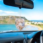 Personalized Car Air Freshener Ornament Photo Fragrance Car Interior Decor Valentine's Day Memorial Gift for Couple Friend