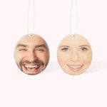 Personalized Your Face Photo on Car Air Freshener 3 Pcs Set Unique Novelty Scented Gift