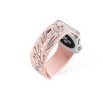 Personalisierte Silikon Wildblume Laser gedruckt Apple Watch Band