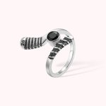 Personalized Ice Hockey Birthstone Ring With Sport Number