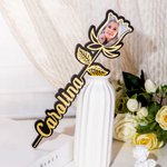 Personalisierte Acryl Rose Zeichen mit Foto Ornament Memorial Geschenk