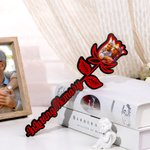 Personalisierte Acryl Rose Zeichen mit Foto Ornament Memorial Geschenk