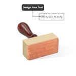 Personalised Library Book Stamp With A Black Ink Pad Gift For Book Lovers