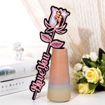 Personalisierte Acryl Rose Zeichen mit Foto Ornament Memorial Geschenk