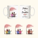 Personalized Mug Mother and Daughter Forever Linked Together