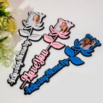 Personalisierte Acryl Rose Zeichen mit Foto Ornament Memorial Geschenk