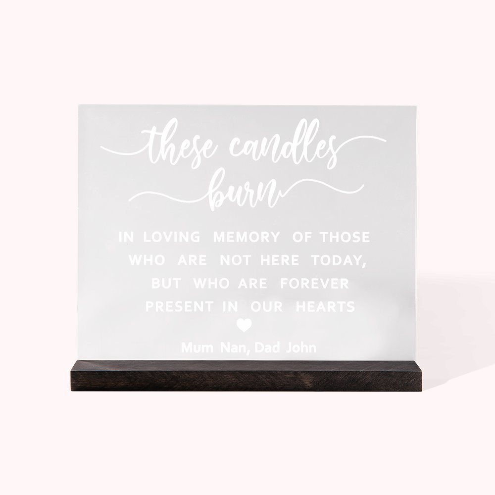Panneau commémoratif de mariage en acrylique personnalisé Cadeaux pour les nouveaux mariés