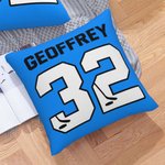 Personalized Sports Series Throw Pillow Cushion Cover Decorative for Home Office Room