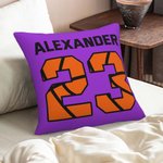 Personalized Sports Series Throw Pillow Cushion Cover Decorative for Home Office Room