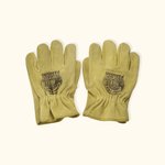 Personalized Cowhide Leather Pair of Gloves with Logo or Text Gardening Truck Driving Work Accessories Father's Day Birthday Gift for Men Dad