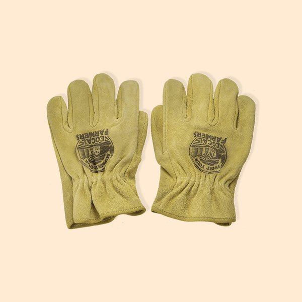Paire de gants personnalisée en cuir de vache avec logo ou texte Jardinage Conduite de camion Accessoires de travail Fête des pères Cadeau d'anniversa