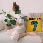 Personalized Sports Series Throw Pillow Cushion Cover Decorative for Home Office Room