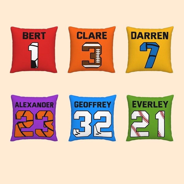 Serie sportiva personalizzata cuscino da lancio Cushion Cover decorativo per la casa e l'ufficio.