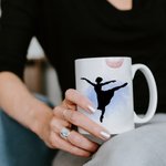 Personalisierte Tanz Ballerina Silhouette Mug Geschenk für Tänzer