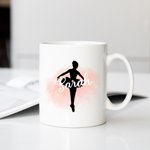 Personalisierte Tanz Ballerina Silhouette Mug Geschenk für Tänzer