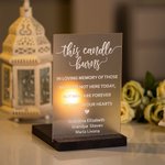 Personalised Acrylic Wedding Memorial Sign In Loving Memory Sign Gifts for Newlyweds Couples