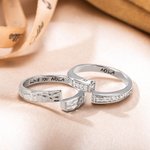 Personalised Combination Infinity Design Couple Ring