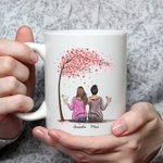 Personalized Mug Mother and Daughter Forever Linked Together