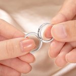Personalised Combination Infinity Design Couple Ring