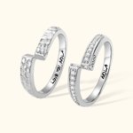 Personalised Combination Infinity Design Couple Ring
