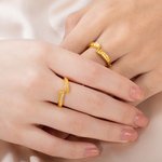 Personalised Combination Infinity Design Couple Ring