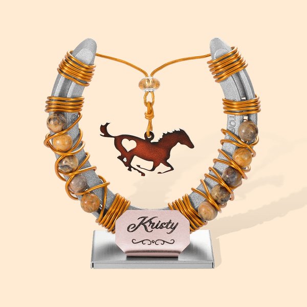 Personalised Horse Memorial Horseshoe Keepsake