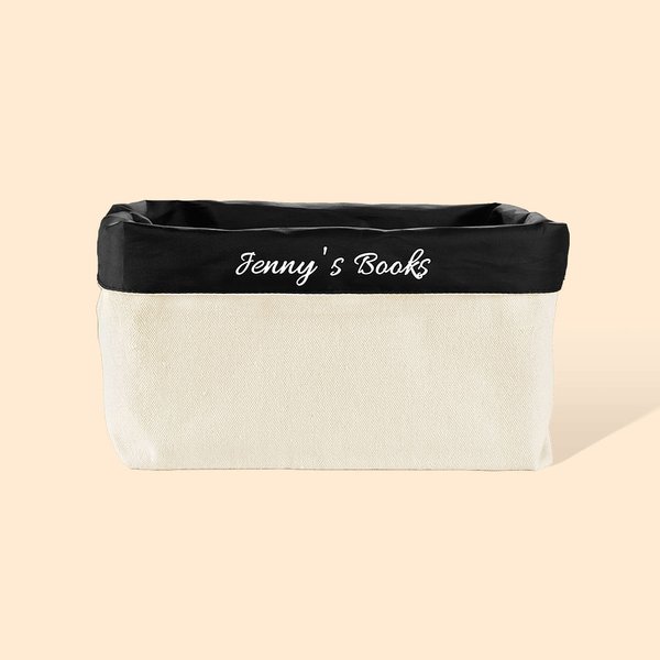 Organizador de libros minimalista plegable con nombre Regalo de cumpleaños para los amantes de los libros