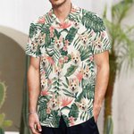 Personalized Hawaiian Summer T-Shirt with Cute Pet Photo For Pet Lover Gift