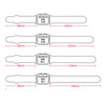 Bracelet de Montre en Silicone Personnalisé avec Nom Numéro Motif de Balle de Sport Accessoire pour Apple Watch Cadeau pour Femme Homme