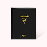 Cahier de Recettes de Cocktails Personnalisé avec Texte Carnet Vierge
