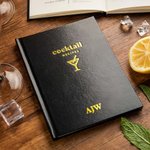 Personalised Blank Cocktail Recipe Book Notebook