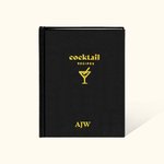 Personalised Blank Cocktail Recipe Book Notebook