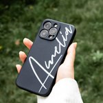 Coque silicone matte personnalisée pour iPhone Apple Achetez-en une et recevez-la gratuitement