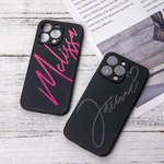 Coque silicone matte personnalisée pour iPhone Apple Achetez-en une et recevez-la gratuitement