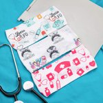 Personalisiertes Krankenschwester-Stirnband mit Knöpfen