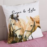 Personalised Pet Throw Pillow Cushion Cover for Couch Sofa Bedroom Gift for Pet Lovers