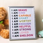 Personalised Kids Room Wall Art with Photo Frame