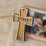 Personalized Wooden Christian Cross for Baptism Religious Cross Gift