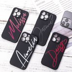 Coque silicone matte personnalisée pour iPhone Apple Achetez-en une et recevez-la gratuitement