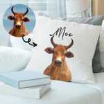 Personalised Pet Throw Pillow Cushion Cover for Couch Sofa Bedroom Gift for Pet Lovers