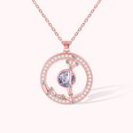 Personalisierte Sternzeichen Sternzeichen Anhänger Halskette mit Geburtssteinen