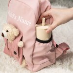 Personalized Cute Detachable Teddy Bear Nursery Backpack School Bag with Name Children's Day Back to School Gift for Kids