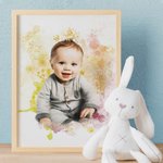 Personalised Pet Painting Photo Frame