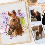 Personalised Pet Painting Photo Frame