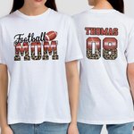 T-Shirt Personnalisé avec Nom et Numéro Cadeau Anniversaire Fête pour Maman Amatrice de Sport avec Ballon
