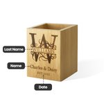 Personalisierte Bambus Holz Küche Utensilienhalter