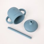 Personalized Silicone Training Cup & Straw for Toddlers