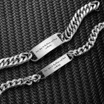 Engraved Hip-Hop Chain Bracelet