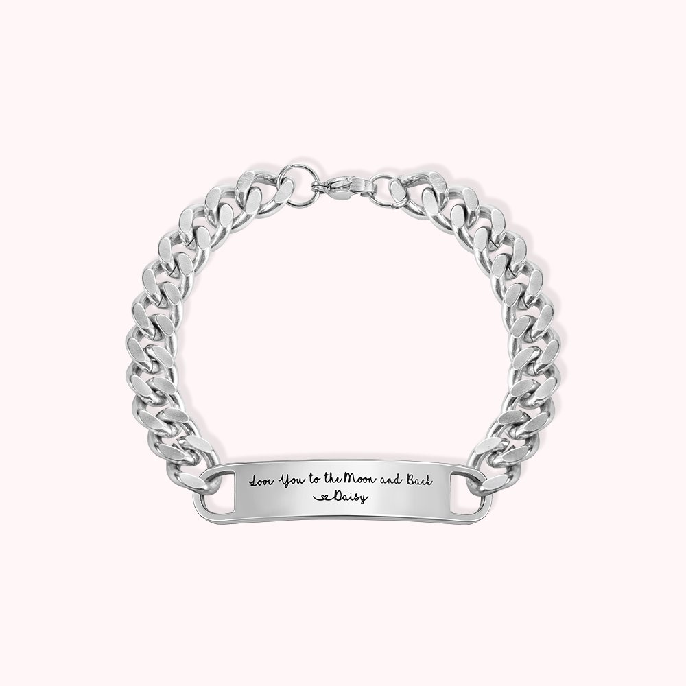 Bracelet chaîne Hip-Hop gravé