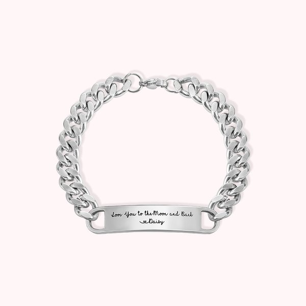 Bracelet chaîne Hip-Hop gravé